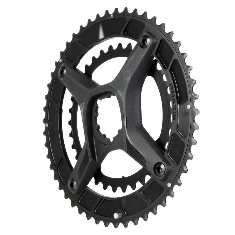 Premium Praxis LevaTime II X-Ring Spider Chainring Kit Collection | Cold Forged 7075-T6 Alloy, Timing & Shifting Technology, 10/11/12-Speed Compatibility 52/36