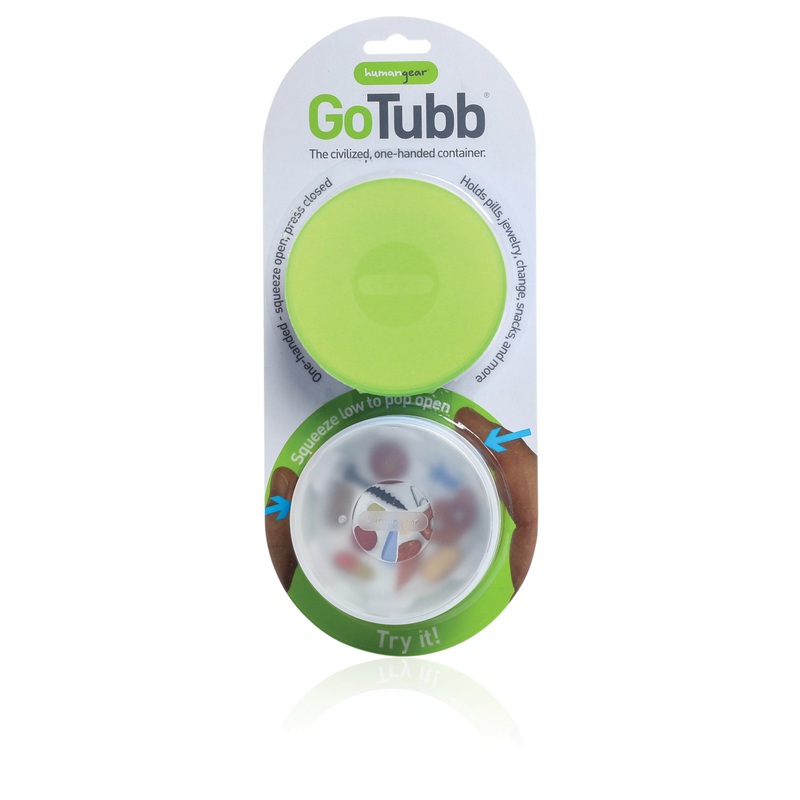 Travel in Style with Humangear Gotubb Large 2-Pack Clear/Green Travel Containers