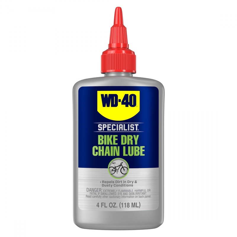 WD-40 Bike Dry Chain Lube 4 oz  Long-Lasting, Dirt-Repelling Dry Lubricant for Dry & Dusty Cycling Conditions Each