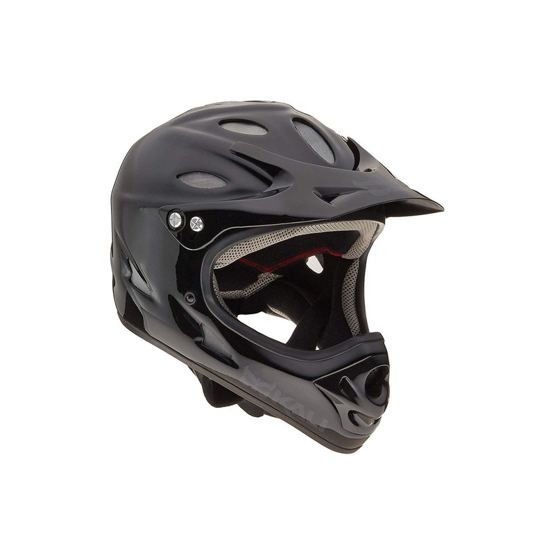 Kali Savara Full Face Helmet – Black Gloss Black Gloss Small