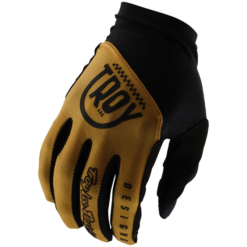 Troy Lee Designs Flowline Glove   Eyez Gold, Small