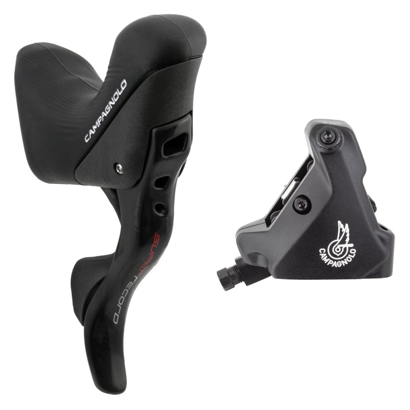 Campagnolo Super Record Ergopower Hydraulic Brake/Shift Lever Disc Caliper – Right/Rear 12-Speed 160mm Flat Mount Caliper BLK