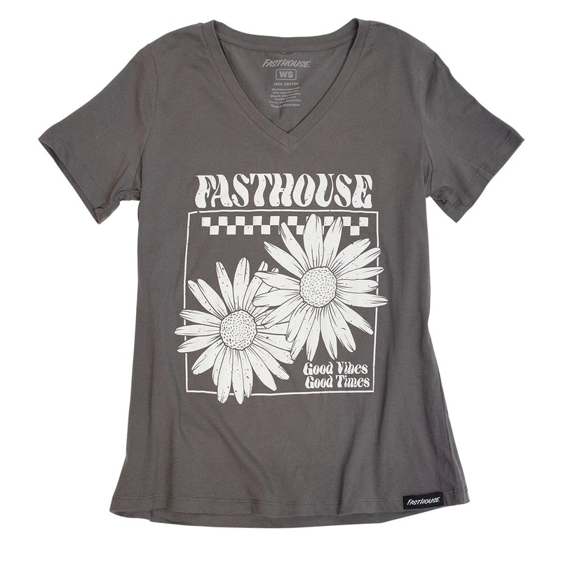 Fasthouse Daydreamer Tee – Womens – Asphalt Asphalt Small