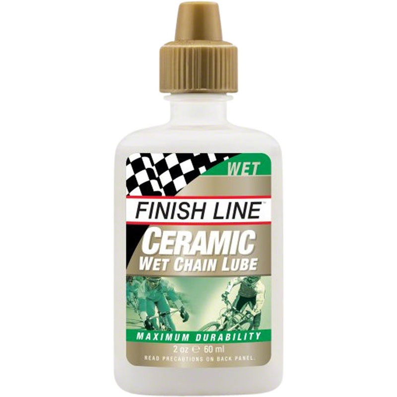 Finish Line Ceramic Wet Bike Chain Lube – 2oz, Drip