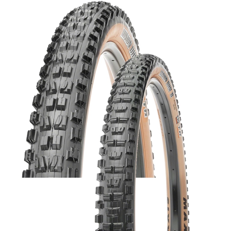 Maxxis 27.5″ Tubeless Mountain Bike Tire Bundle – Minion DHF & DHR II with EXO Sidewall Protection TB00219900, TB00220200