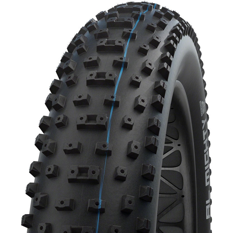 Schwalbe Al Mighty Tire – 26 x 4.8″ Tubeless Folding BLK Evolution Line Addix Speed Grip Super Ground E-25