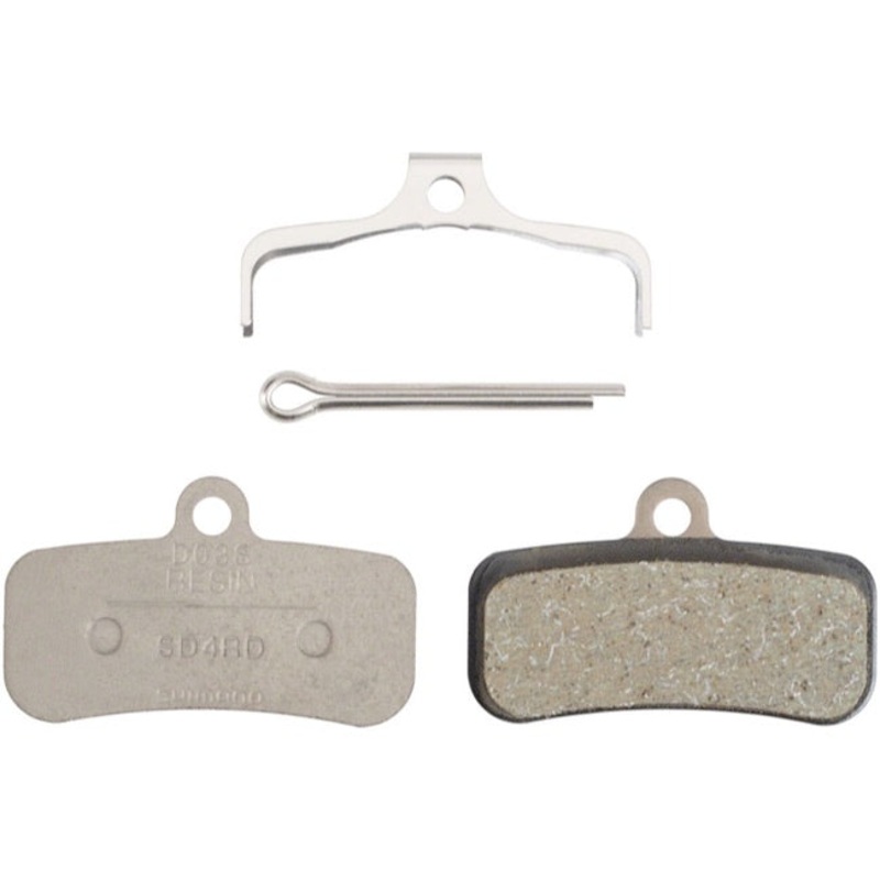 Shimano D03S-RX Disc Brake Pad – Resin No Fin – With Spring and Split Pin – Pair