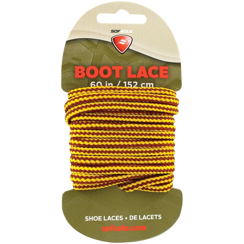 Sof Sole Boot Laces: Premium Waxed Gold/Brown 60″ for Footwear Maintenance