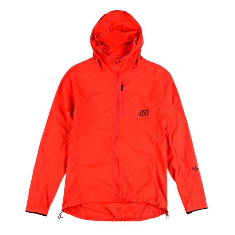 Troy Lee Designs Drift Windbreaker Jacket – Fire Orange Fire Orange Small