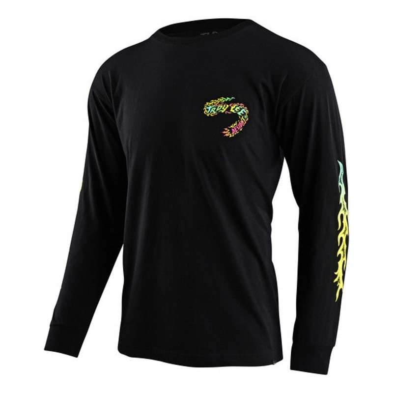 Troy Lee Designs Tallboy Demon Long Sleeve Tee – Black Black Small