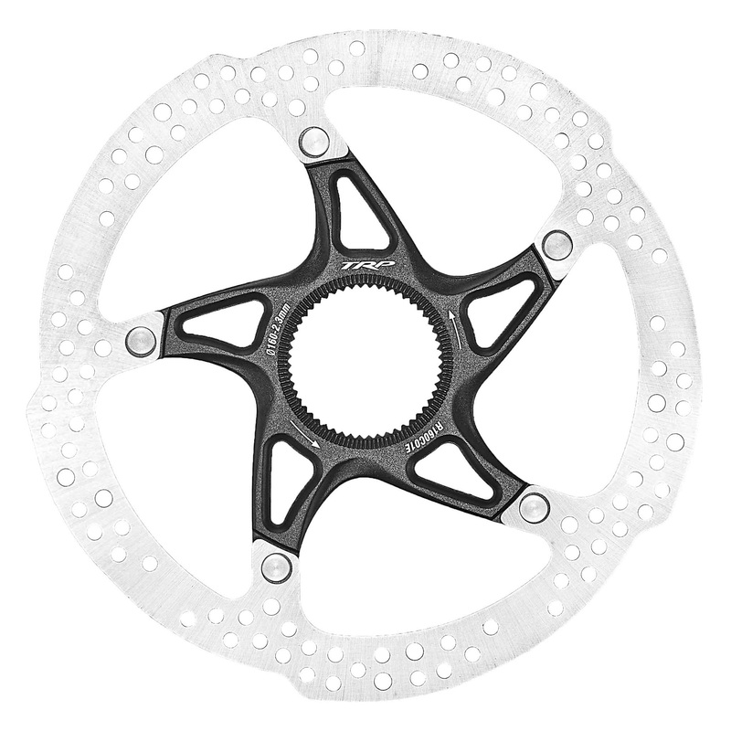 TRP 2-Piece Center Lock Rotors  Stainless Steel, Alloy Heat Dispersion, Precise Tolerance, Mountain & Road Bike Compatible, Multiple Sizes 160mm