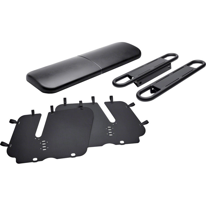 Benno RemiDemi XL Passenger Kit – Seat Pad, Mount Rails, Wheel Guard Set, Black