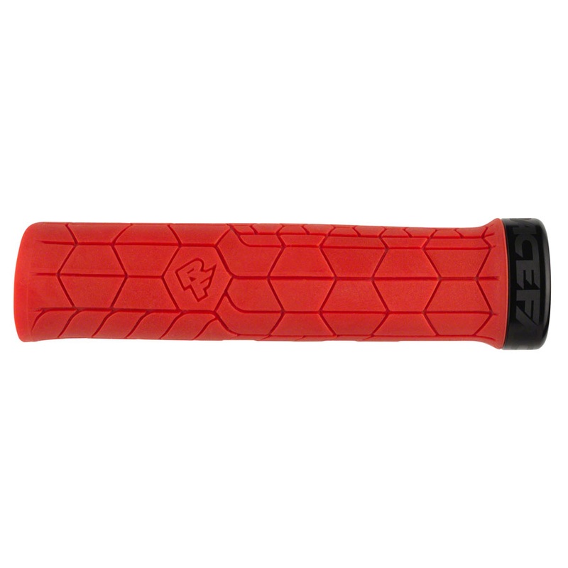 RaceFace Getta Grips – Red, 30mm Low-Profile Grips With Lock-On Collar