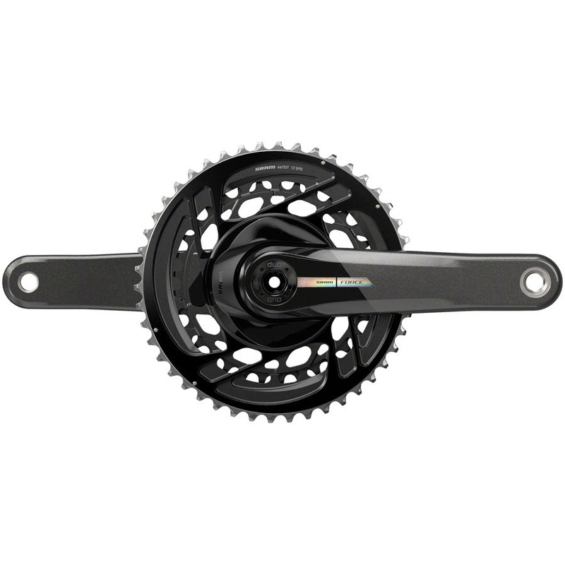 SRAM Force Crankset – 167.5mm, 2x 12-Speed, 46/33t, Direct Mount, DUB Spindle Interface, Iridescent Gray, D2