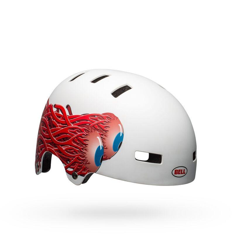 Bell Local BMX Helmet – Matt White Eyes Matt White Eyes Small