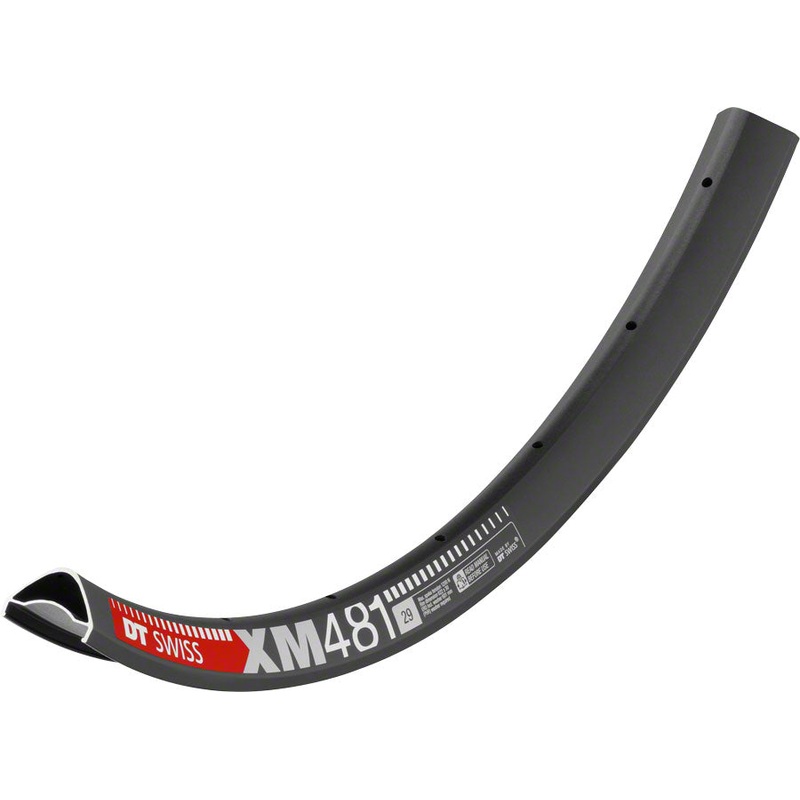 DT Swiss XM 481 29″ Tubeless Disc Rim 28h Black Squorx Nipples and Rim Washers