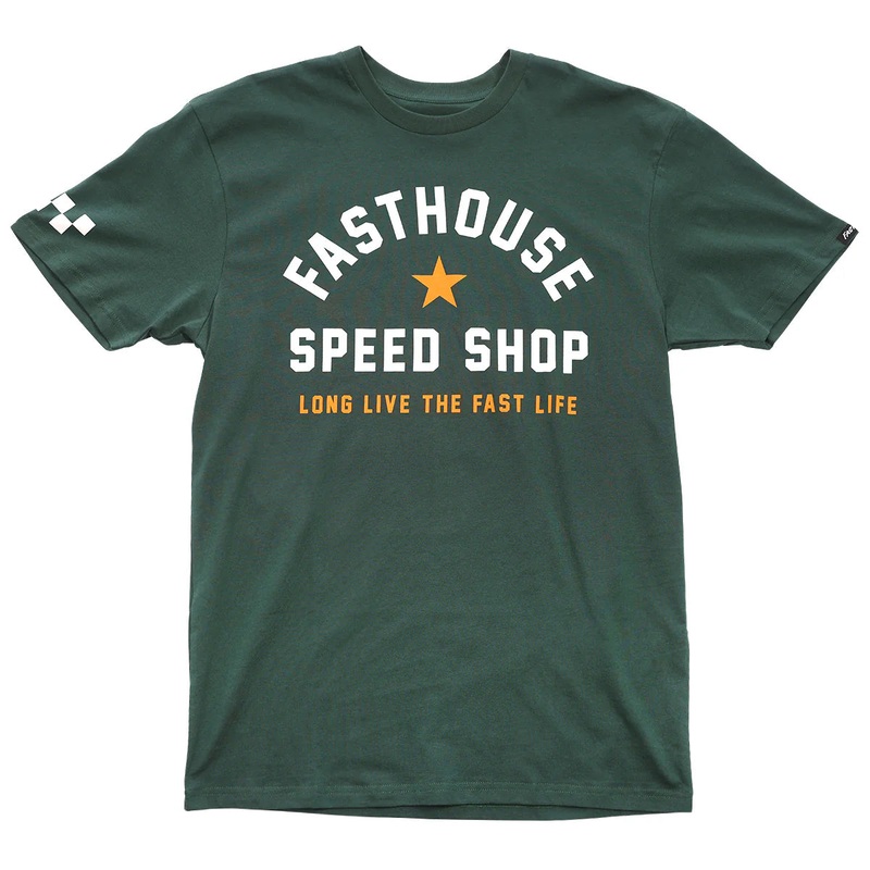Fasthouse Fast Life Tee – Forest Green Forest Green Small