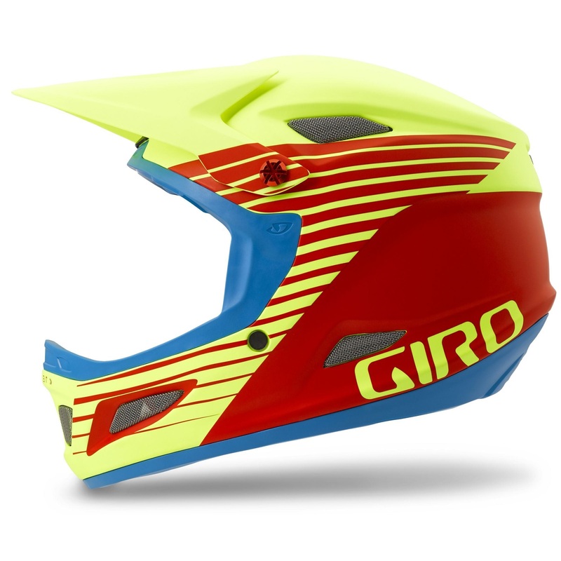 Giro Cipher Full Face Helmet – Glowing Red-Highlight Yellow Glowing Red – Highlight Yellow Large – 60-62cm