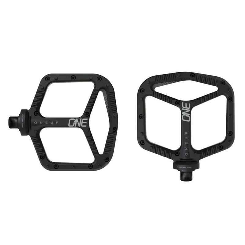 OneUp Aluminum Platform Pedals – Black Black