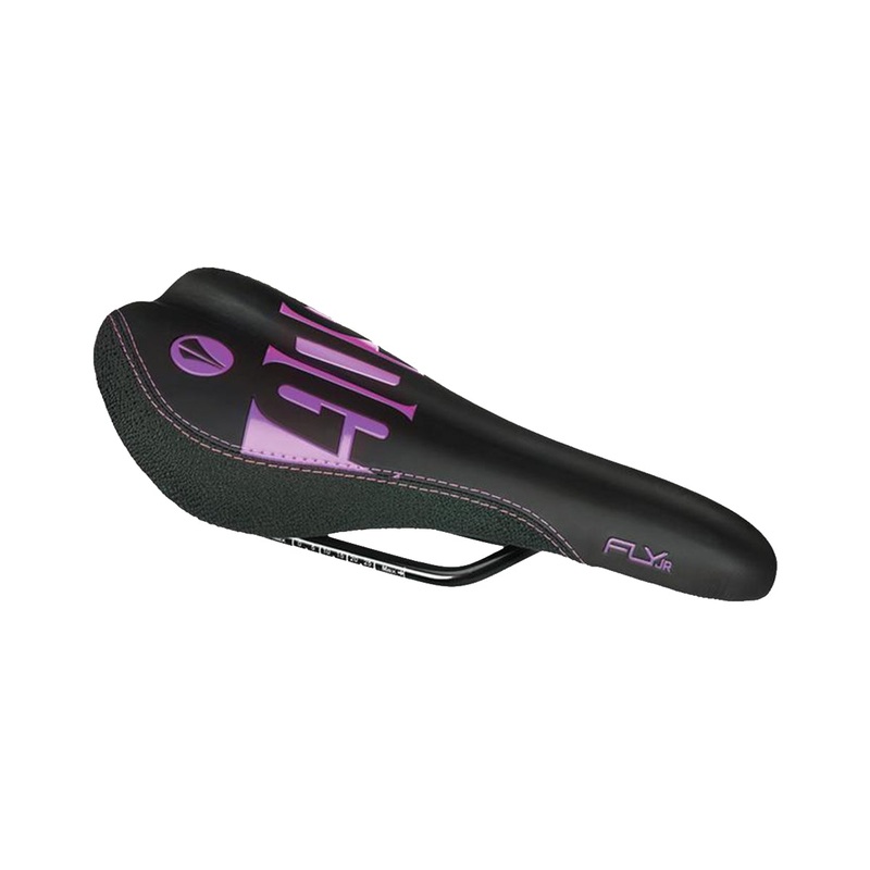 SDG Fly Jr Children’s Saddle – Black-Purple-Black Black – Purple – Black