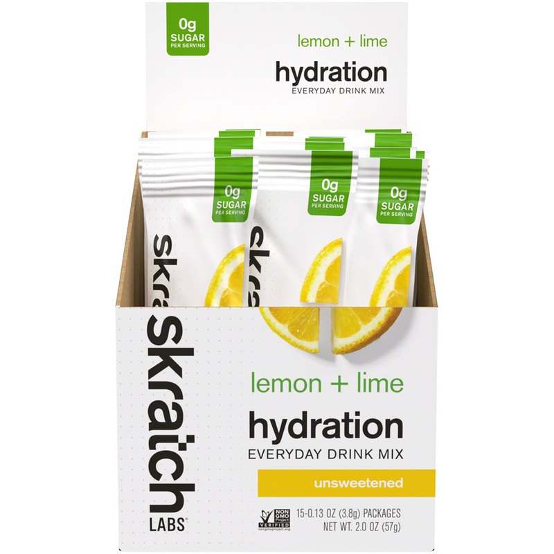 Skratch Labs Everday Drink Mix – Lemon Lime, Single Serving 15-Pack