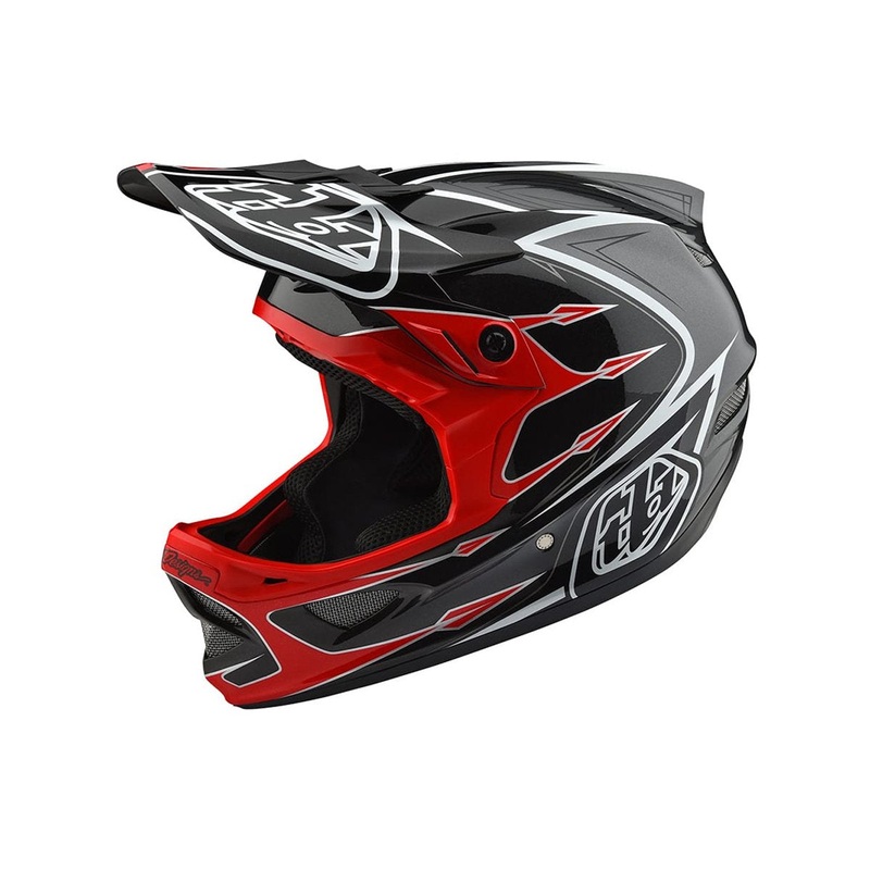 Troy Lee Designs D3 Composite Full Face Helmet – Corona Red-Gray – 2018 Corona Red – Gray Medium