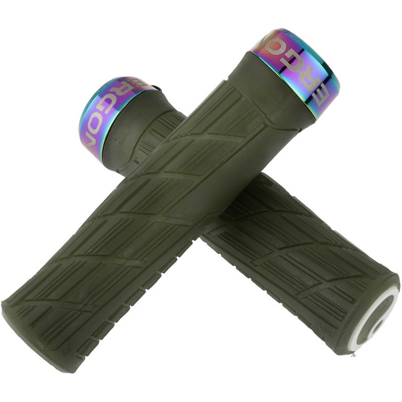 Ergon GE1 Evo Factory Grips – Frozen Moss/Oil Slick Lock-On