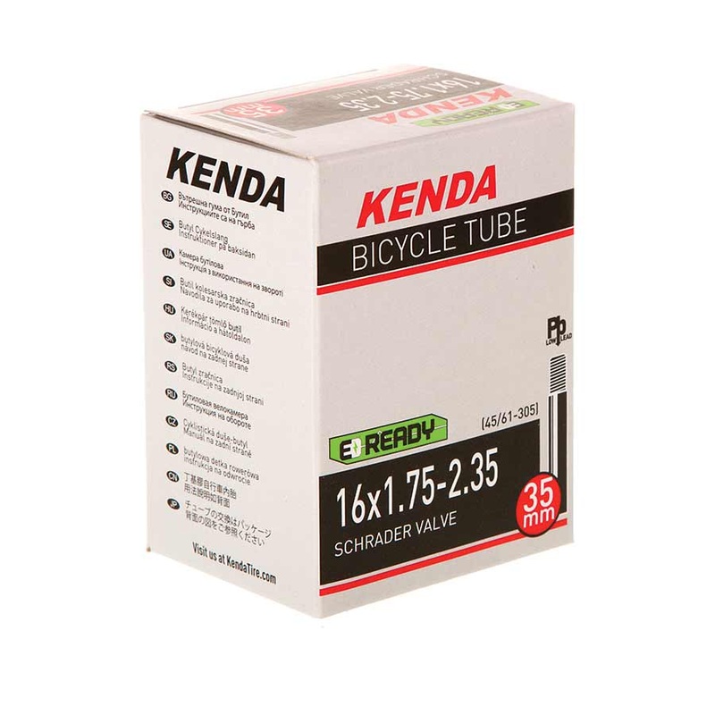 Kenda Schrader Tube Schrader, Length: 35mm, 16”, 1.75-2.35