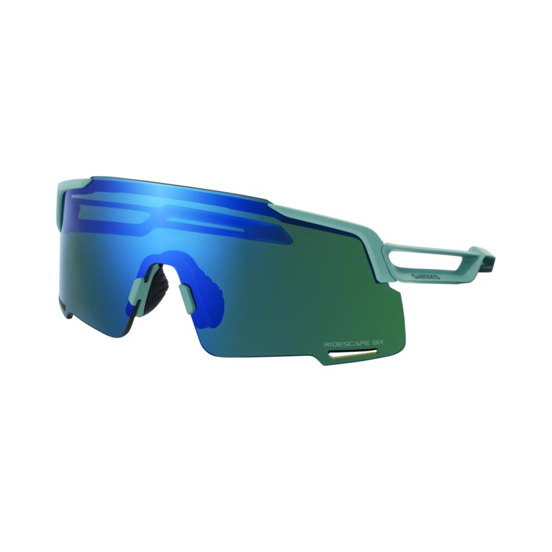 Shimano Equinox RS Sunglasses – Gravel Lens – Teal Teal Includes PC Clear Spare Lens
