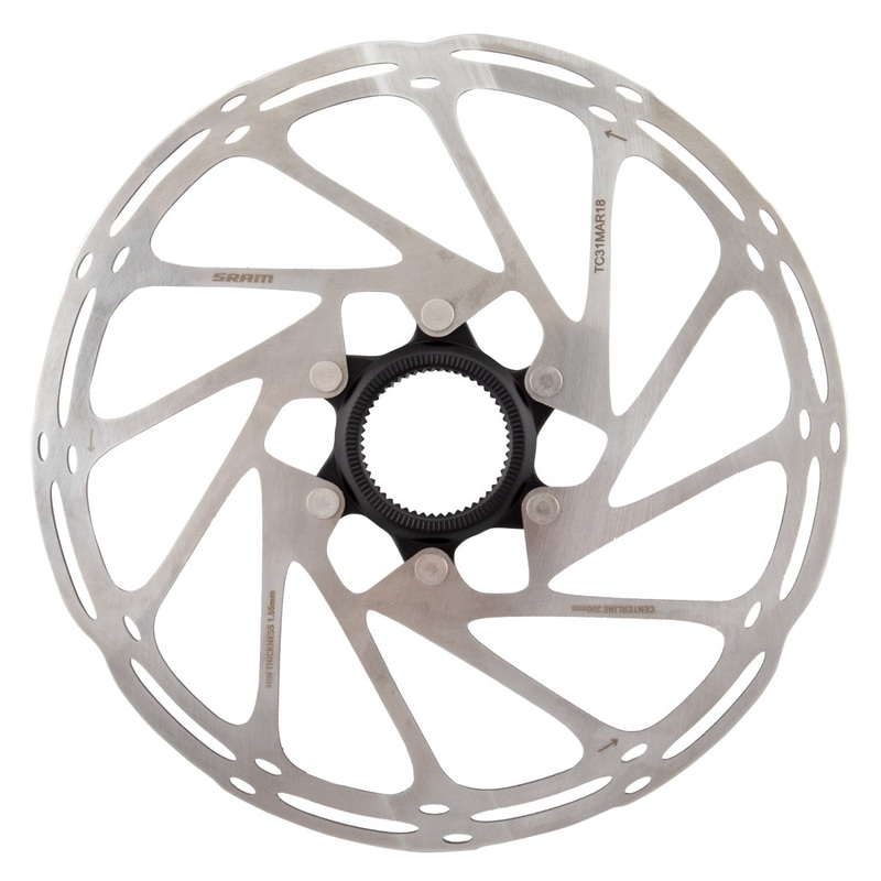 SRAM CenterLine Disc Brake Rotors  160mm, 180mm, 200mm, Center Lock, Two-Piece Design, UCI-Compliant, Lightweight Performance Brake Components 200mm