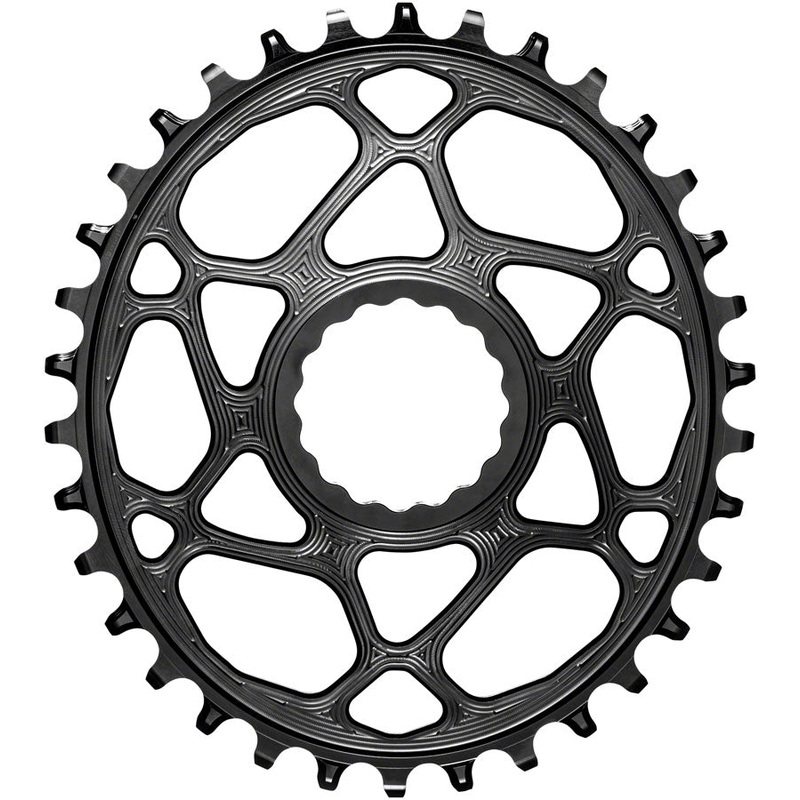 absoluteBLACK Oval Direct Mount Chainring – 34t, CINCH Direct Mount, 3mm Offset, Requires Hyperglide+ Chain, Black