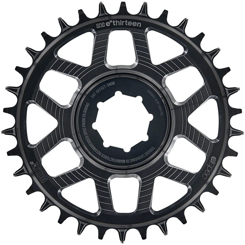 e*thirteen Helix Race e*spec  Chainring – Turbo Levo 2.1/2.2, 9mm offset, 34T, 11/12 Speed, Black