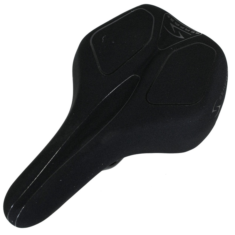 Serfas TBM-40L Tailbones Memory Foam Lycra Dual Density Saddle Black
