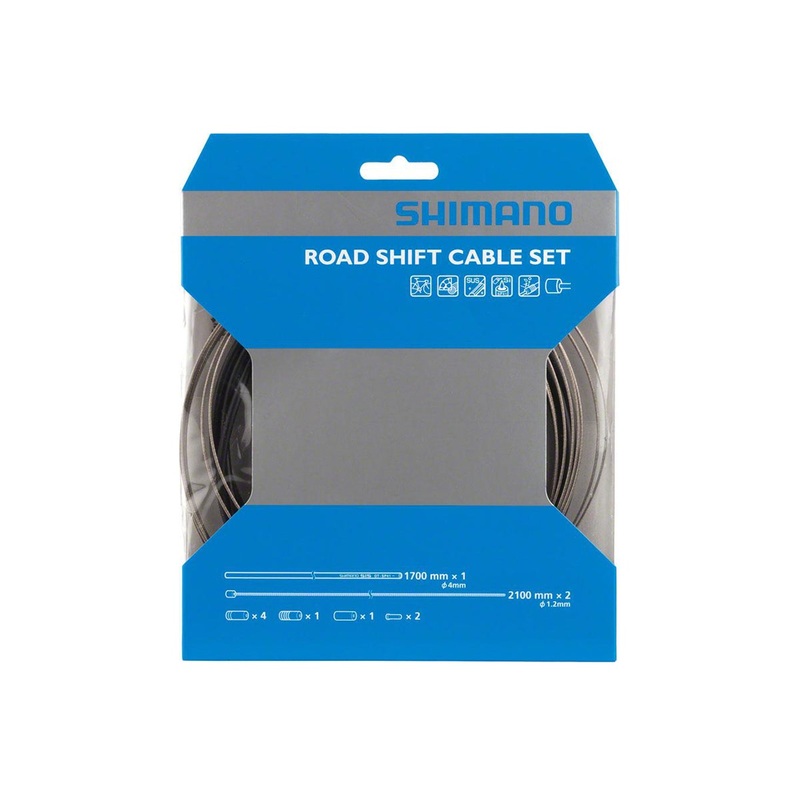 Shimano SP41 Stainless Steel Road Shift Cable Set – Black Black
