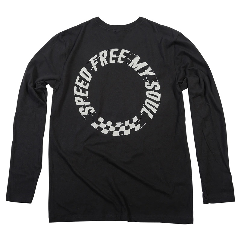 Fasthouse Vortex Long Sleeve Tee – Black Black Large