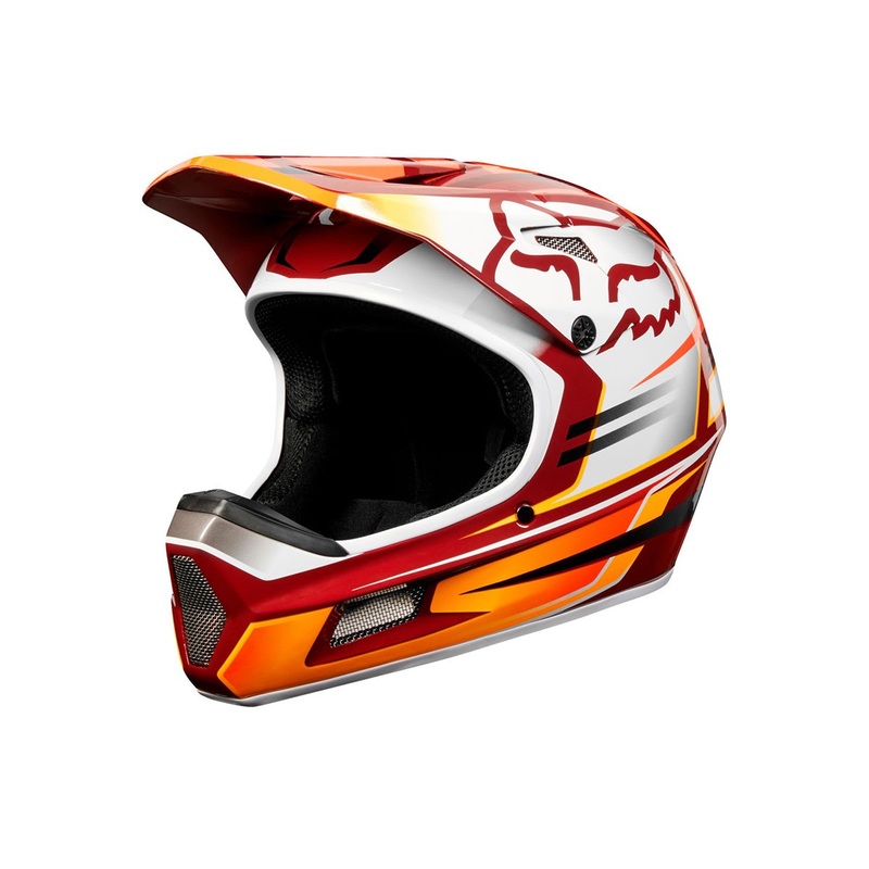 Fox Racing Rampage Comp Full Face Helmet – Reno – Cardinal – 2019 Cardinal Small