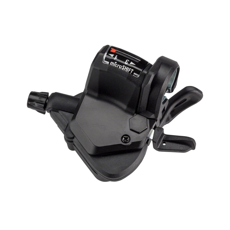 microSHIFT Mezzo Left Thumb-Tap Shifter Black Triple