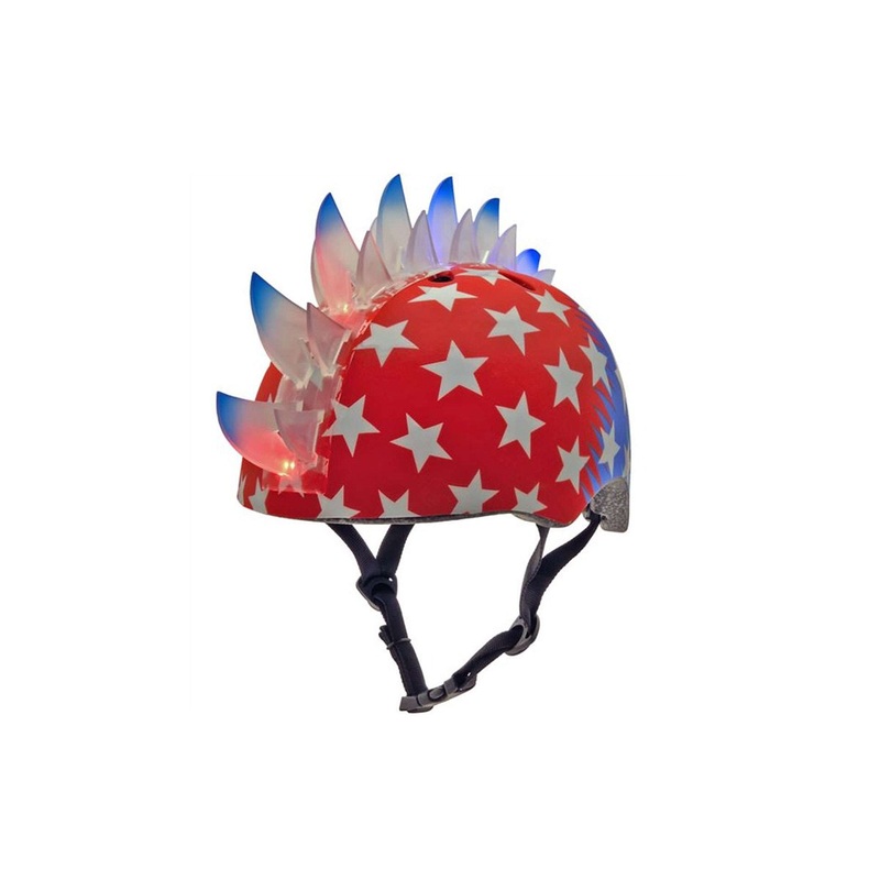 C.Preme Raskullz Child Safety Helmet – 5 Plus – Bolt LED-Red Bolt LED – Red One Size