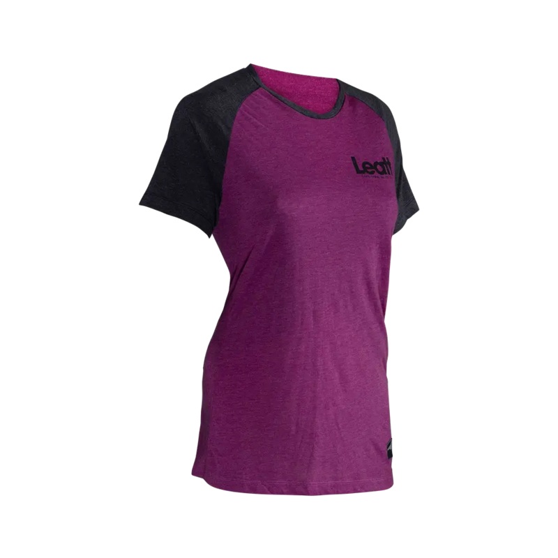 Leatt AllMtn 2.0 Short Sleeve MTB Jersey – Womens – Purple – 2024 Purple X-Small