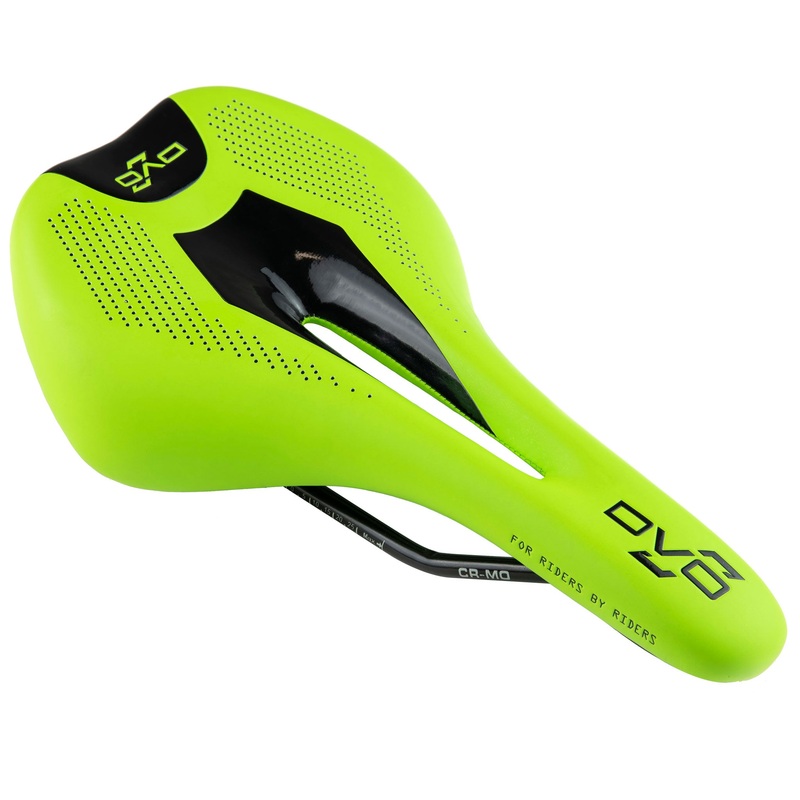 DVO Blazing Saddle Collection  Lightweight, Durable Aluminum Rails, Ergonomic Design, Premium Synthetic Top, Long-Lasting Comfort for Mountain & Bikepacking Green