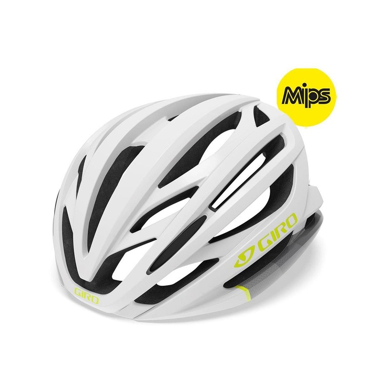 Giro Seyen MIPS Road Helmet – Womens – White-Gray-Citron – 2019 White – Gray – Citron Small