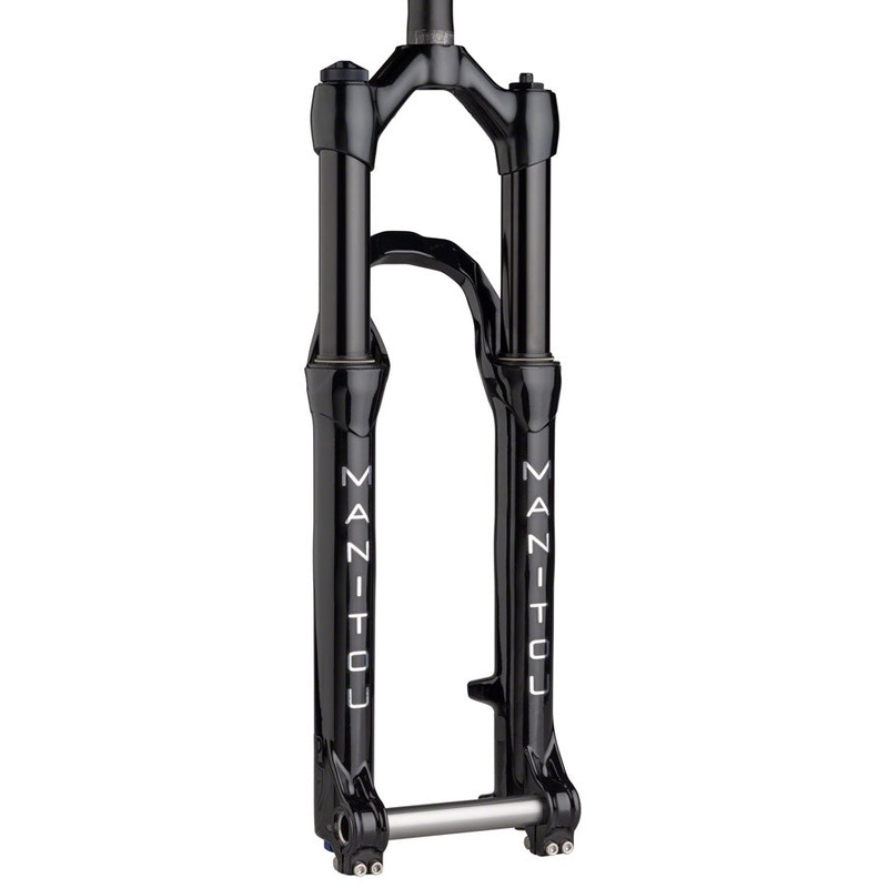 Manitou Circus Expert Suspension Fork – 26″ 130 mm 20 x 110 mm 41 mm Offset Gloss BLK Straight Steerer