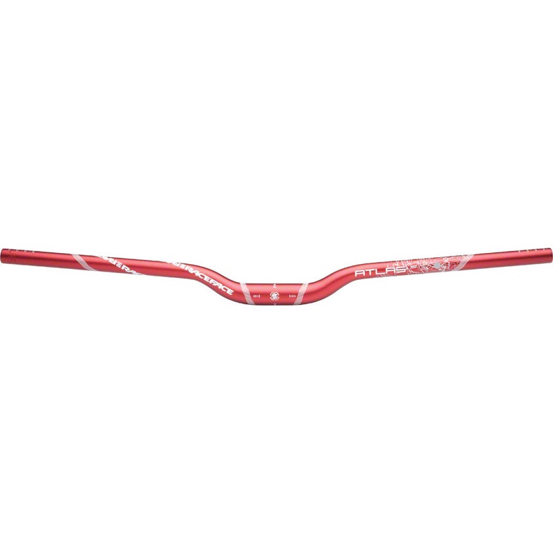 Race Face Atlas Riser Handlebar 31.8 x 785mm 1 1/4″ Rise Red Butted Aluminum