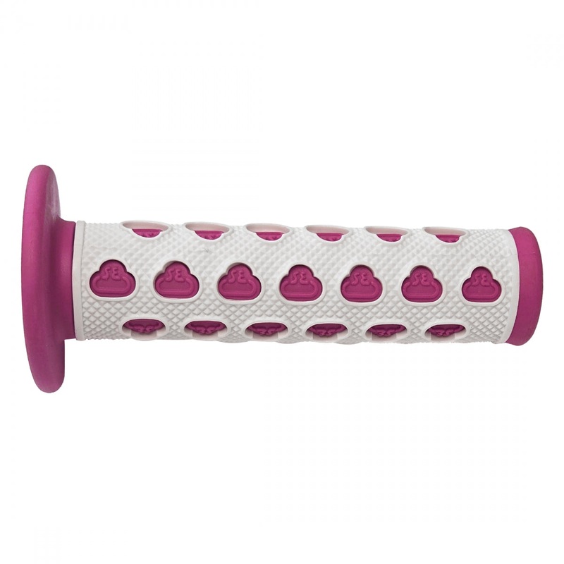 Se Bikes S-1E Grips w/ Flange Pink/White 135mm
