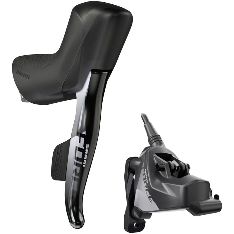 SRAM Force eTap AXS HRD Shift/Brake Lever Hydraulic Disc Caliper – Right/Rear Flat Mount 20mm Offset 1800mm Hose BLK D1