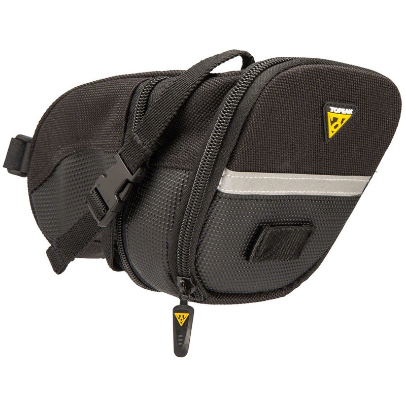 Topeak Aero Wedge Seat Bag Strap/On: Large, Black