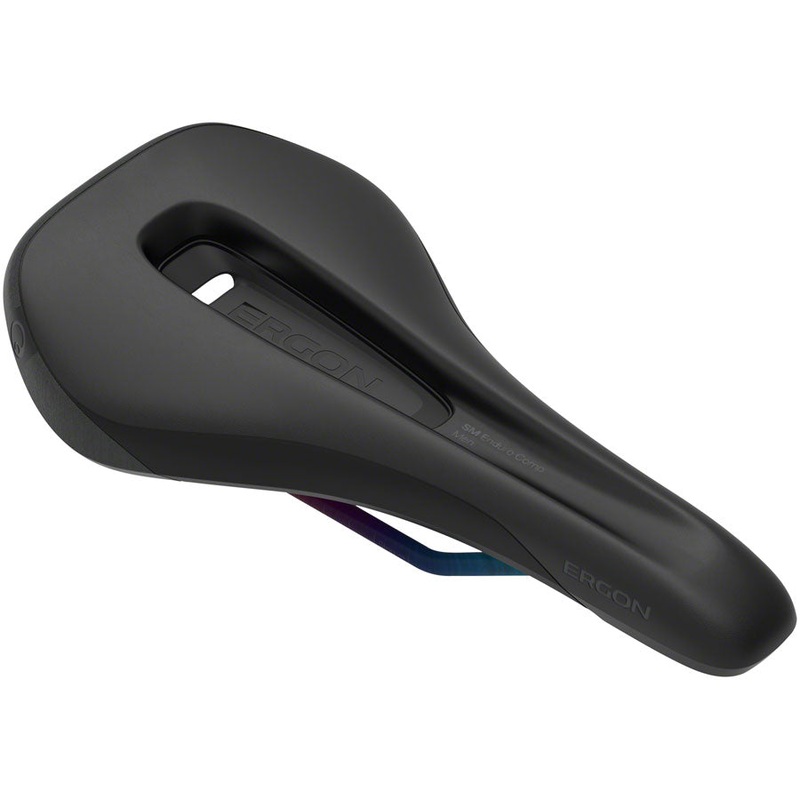 Ergon SM Enduro Comp Saddle – Stealth/Oilslick, Mens, Small/Medium