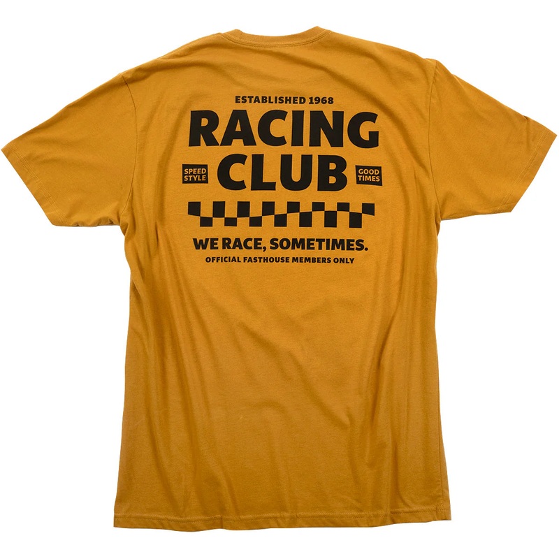 Fasthouse Members Only Tee – Vintage Gold Vintage Gold Small