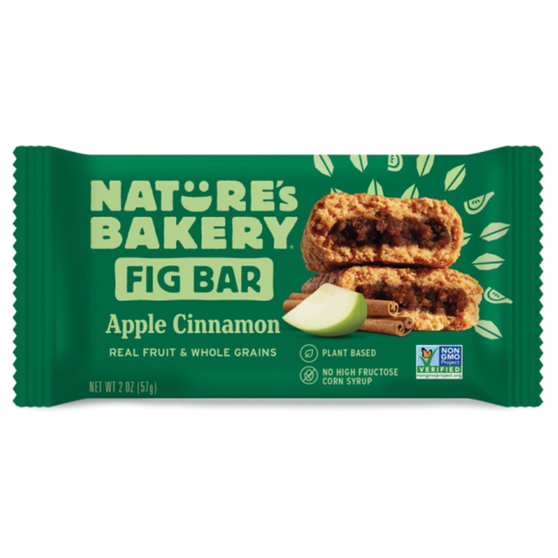 Naturals Bakery Fig Bars Pack of 12  Organic Whole Wheat Energy Snacks with No High Fructose Corn Syrup or Artificial Ingredients APPLE CINN