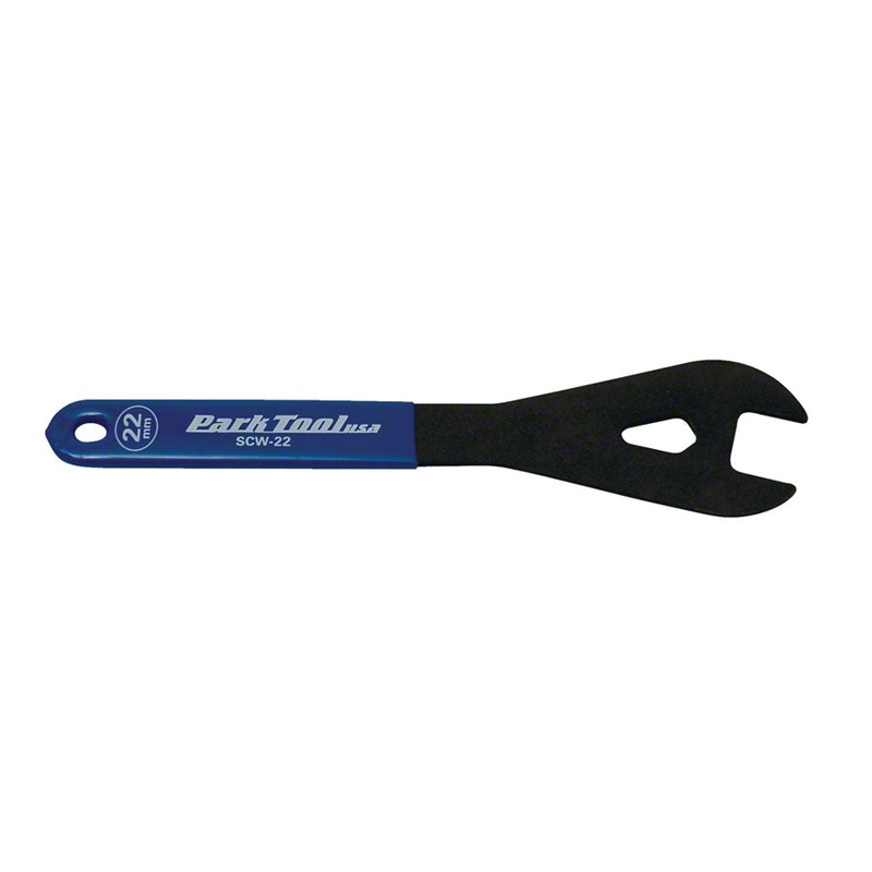 Park Tool SCW-22 Cone Wrench 22mm Vinyl Dupped Handle Y Head Phosphate Finish